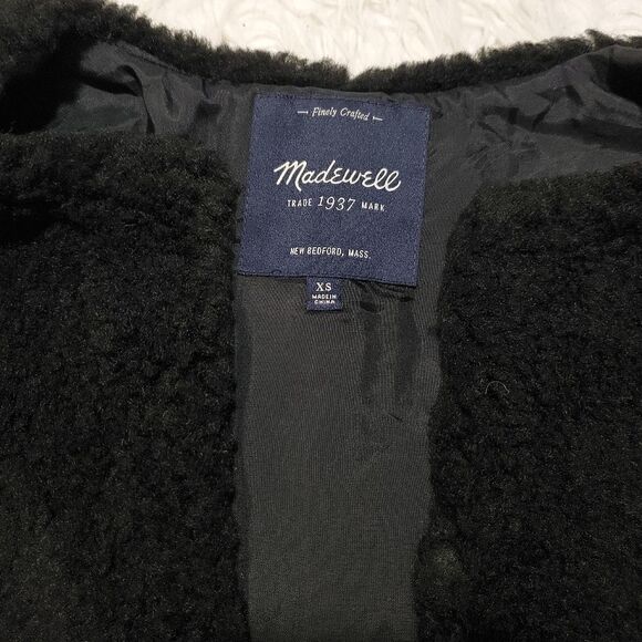 Madewell Faux-Fur Vest XS  - Picture 5 of 6